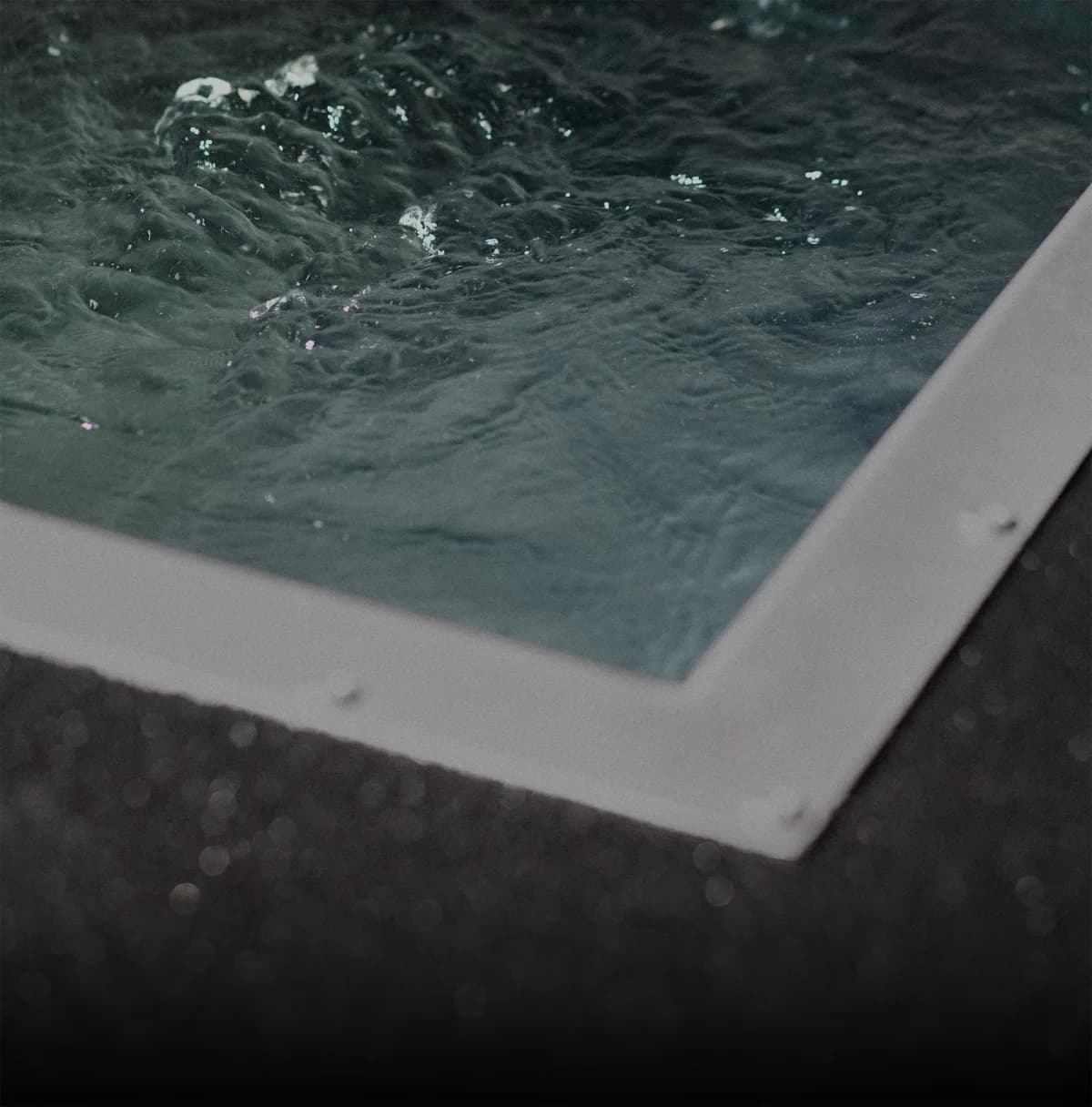 Cold plunge water surface